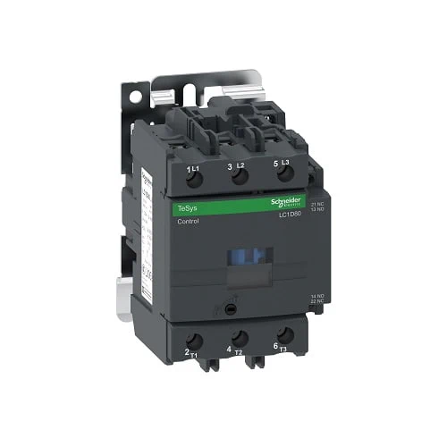 SCHNEIDER_TeSys Deca Contactor,3 Pole (3NO),AC-3-AC-3e,=440V,80A,24VAC,Screw Terminal