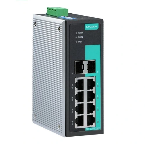 MOXA_Unmanaged Switches_MOXA EDS-G308-2SFP